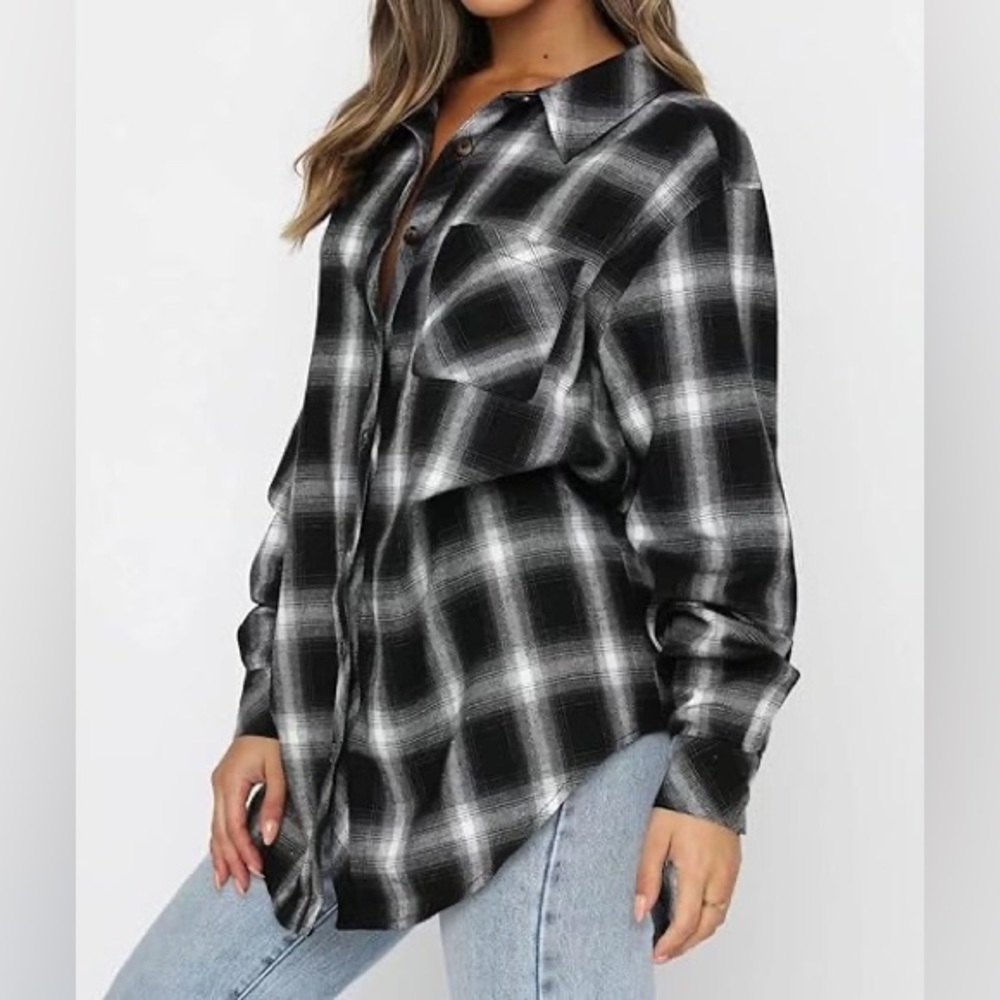 Abercrombie & Fitch Oversized Plaid Shirt